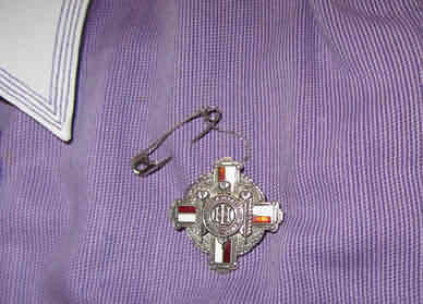 London Hospital badge on uniform