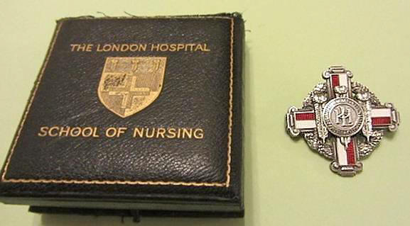London Hospital badge and Box circa 1931-1933