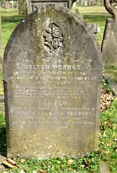 Gravestone Maidstone Typoid victim Walter Pearce