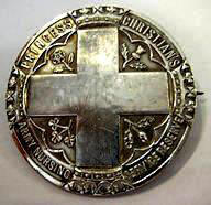 Princess Christian's Army Nursing Reserve cape badge (front)