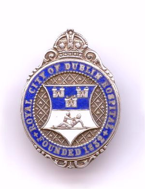 Royal City of Dublin Hospital (Ireland) Nurse badge.
