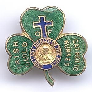 Irish Guild of Catholic Nurses badge.