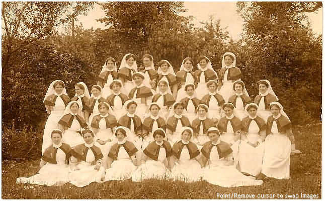 TFNS Nurses Pictured at the 4th Northern General hospital, Lincoln 1916