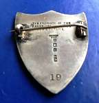 Hampshire Nusing Institute Badge - Inscribed Hallmarked Numberd Rear
