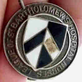 St Bartholemews Nurse League Badge